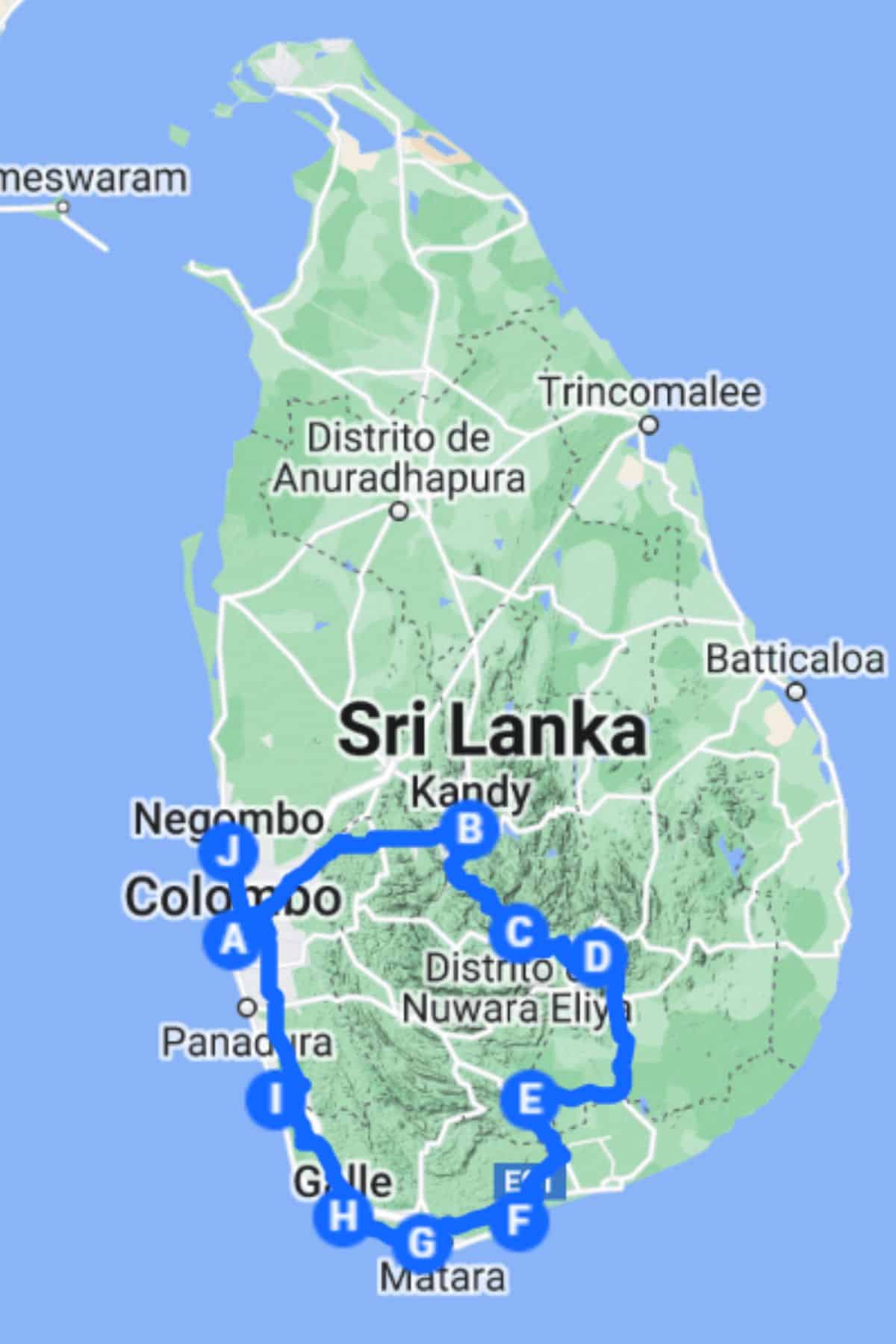 Ruta 10 días Sri Lanka